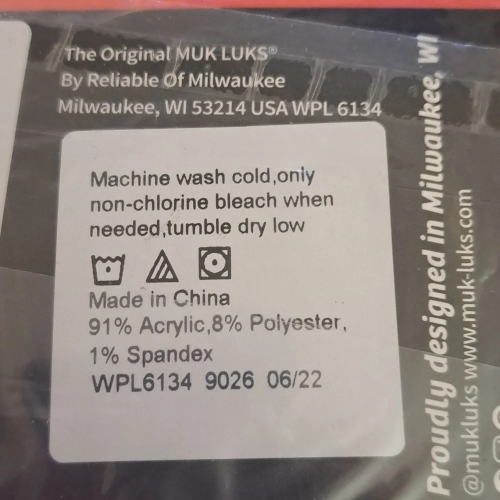 Men's MUK LUKS Heat Retainers Solid Thermal Socks, Grey Crimson Fairisle, OSFM